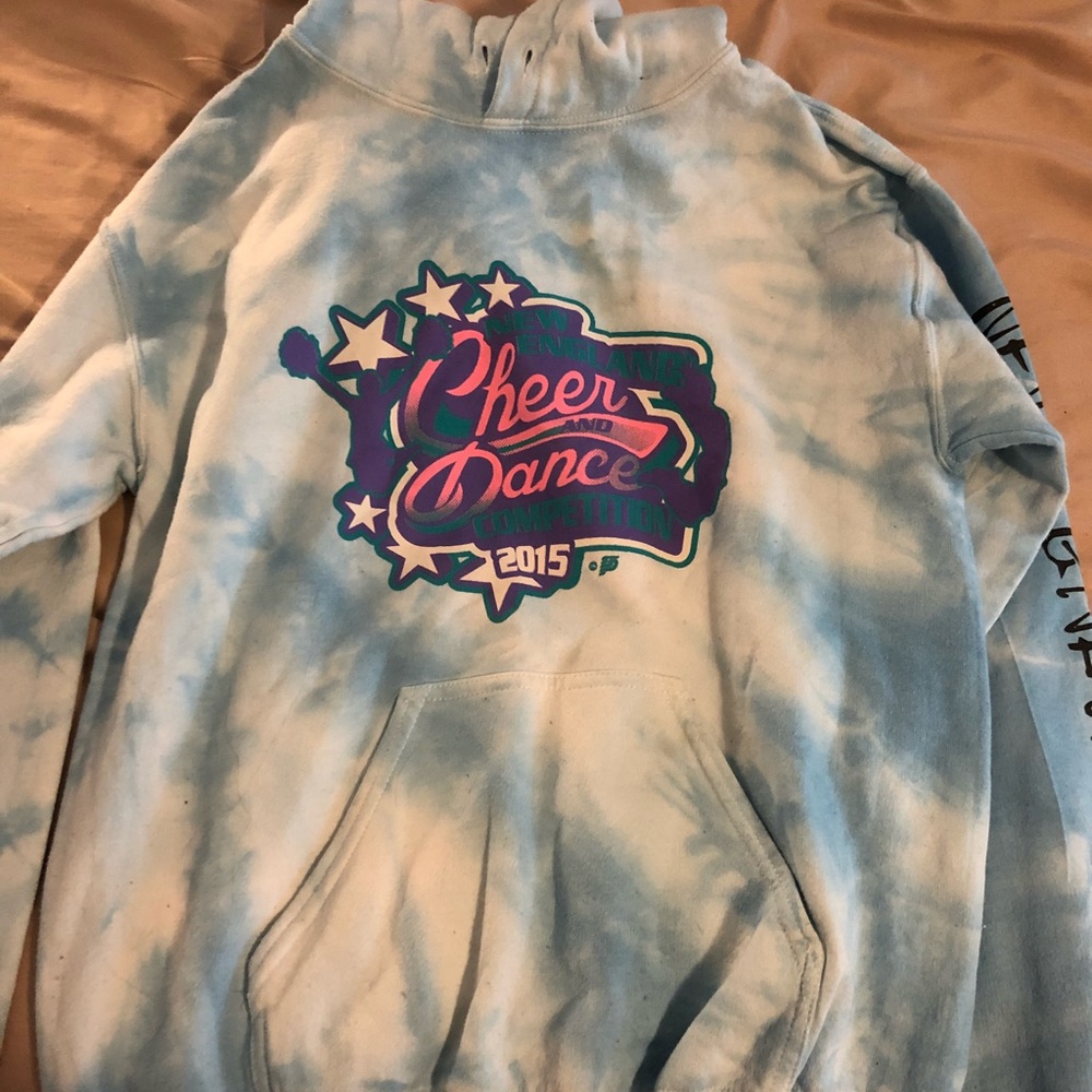 tye dye cheerleading hoodie